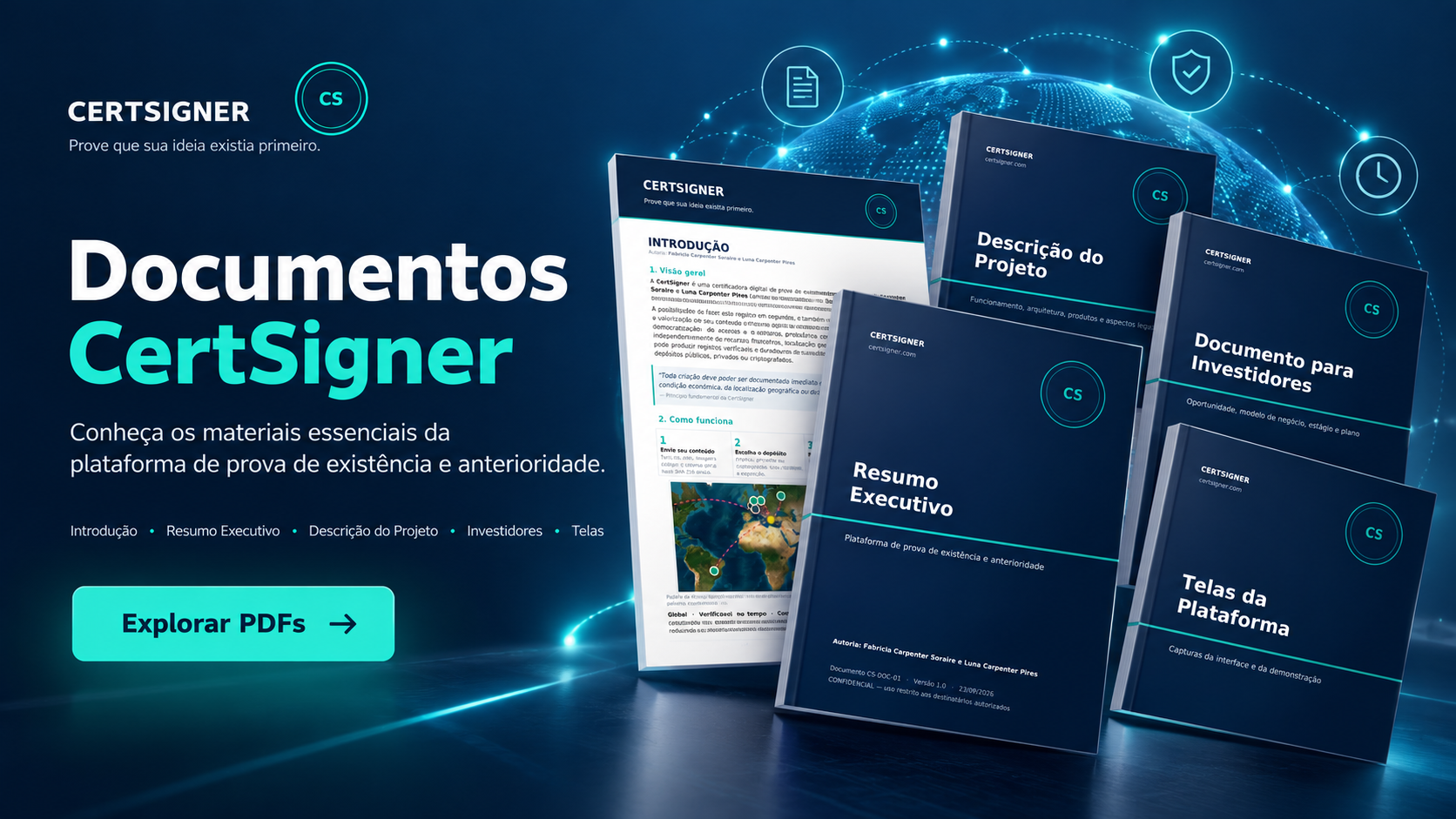 Capa dos documentos CertSigner